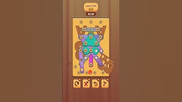 Wood Nuts & Bolts Level 144 #games #woodpuzzlegame #gaming #woodenpuzzle #woodgame #woodnutsandbolts