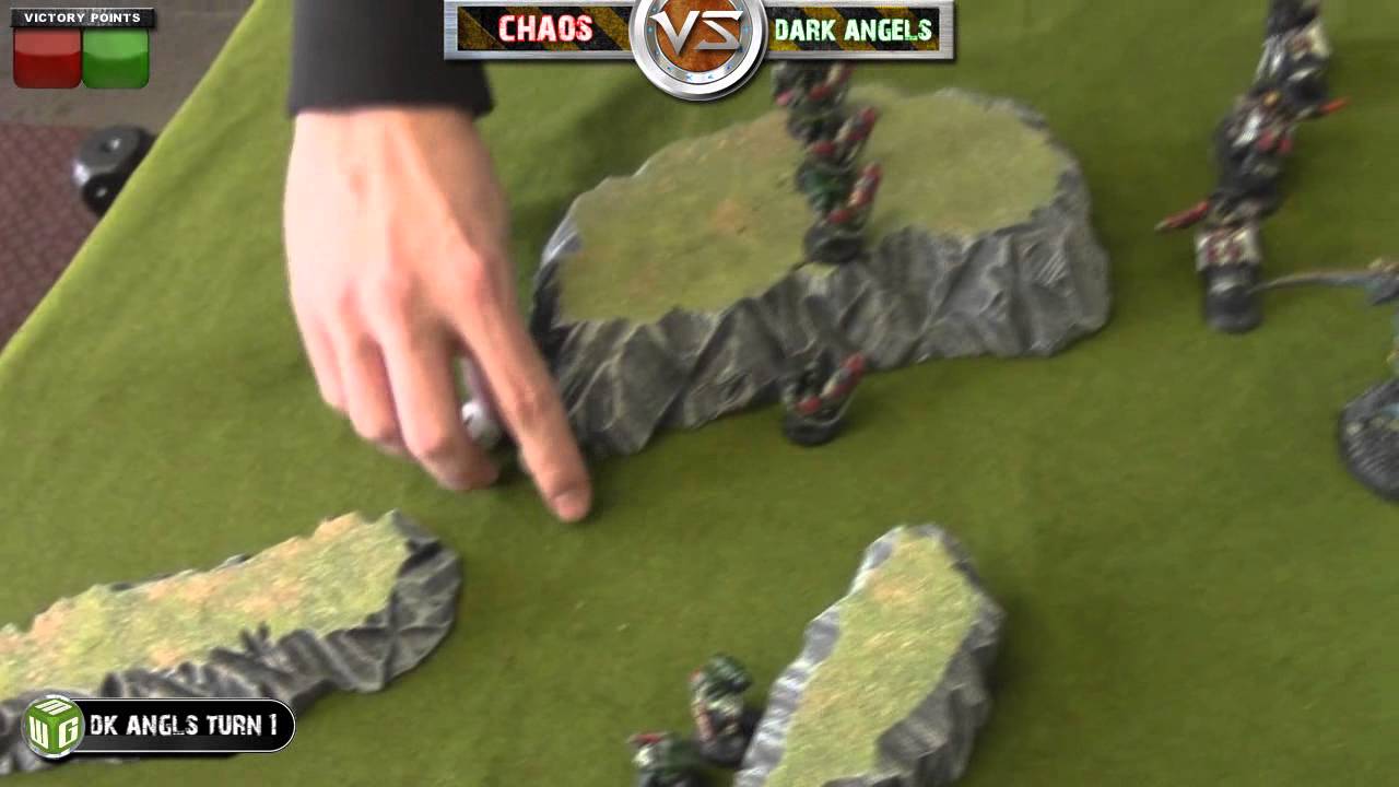 Dark Angels Vs Chaos Space Marines Warhammer 40k Battle Report Banter ...