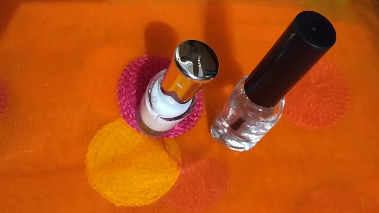 Newspaper nail art design.