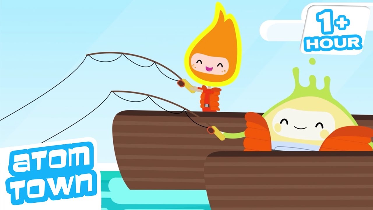 Fishy Pranks | Atomic Fishing Fun | Atom Town | 9 Story Kids - YouTube