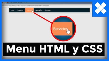como hacer menu de navegacion en html