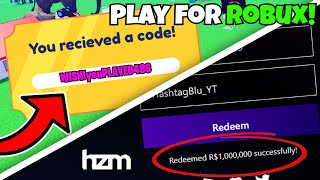 This Game Gives You Hazem's FREE ROBUX CODES For PLAYING... (Roblox Pls Donate)