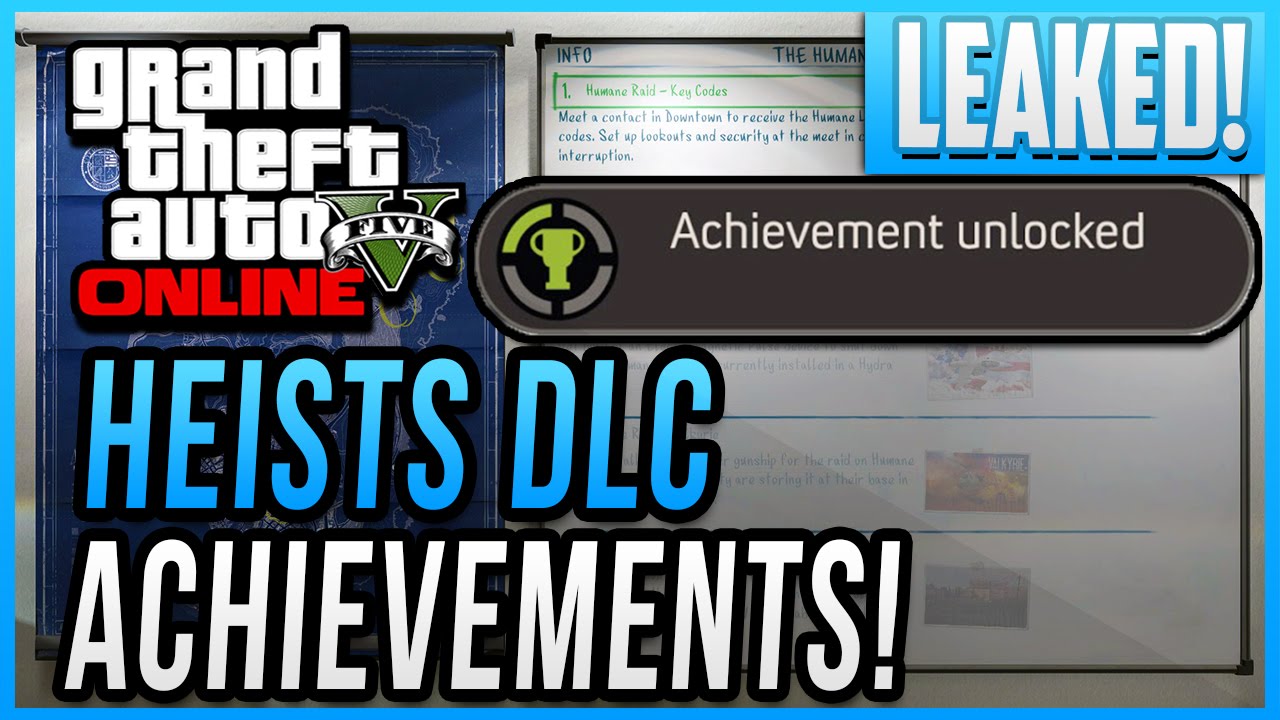 GTA 5 Online Heists Secret Achievements & Trophies Leaked! Heists