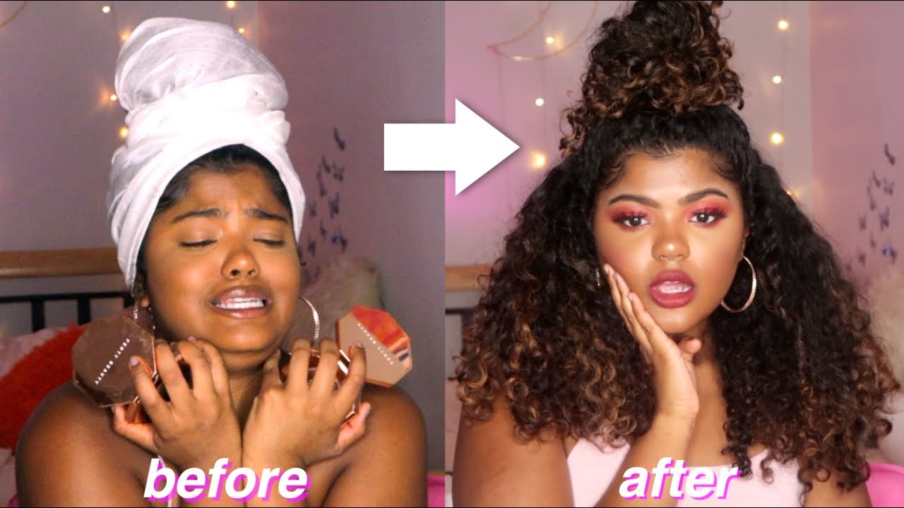 BEAT FACE/HAIR *10 min*TRANSFORMATION | leahallyannah