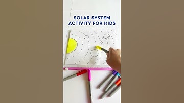 Solar System Activity for Kids |  Fun way to introduce the Planets to toddlers #forkids #kidscraft