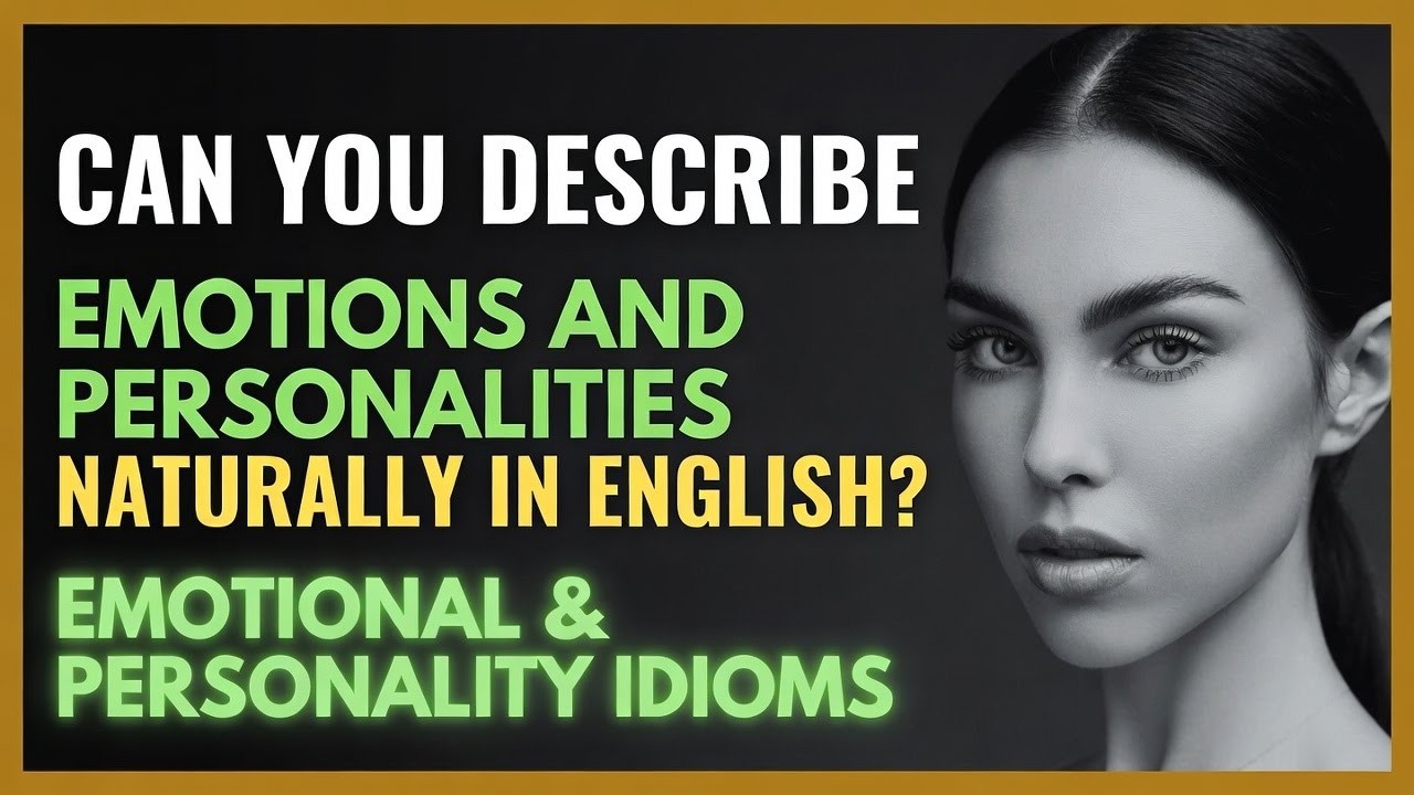 Can You Describe Emotions & Personalities Naturally In English? | Emotions & Personality Idiom Quiz.