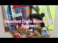 Basic craft materials for beginners   nm arts and crafts youtube.s beginners crafts