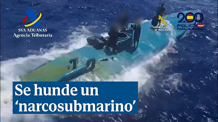 Cuatro detenidos cerca de Cádiz tras hundir el 'narcosubmarino' en el que viajaban