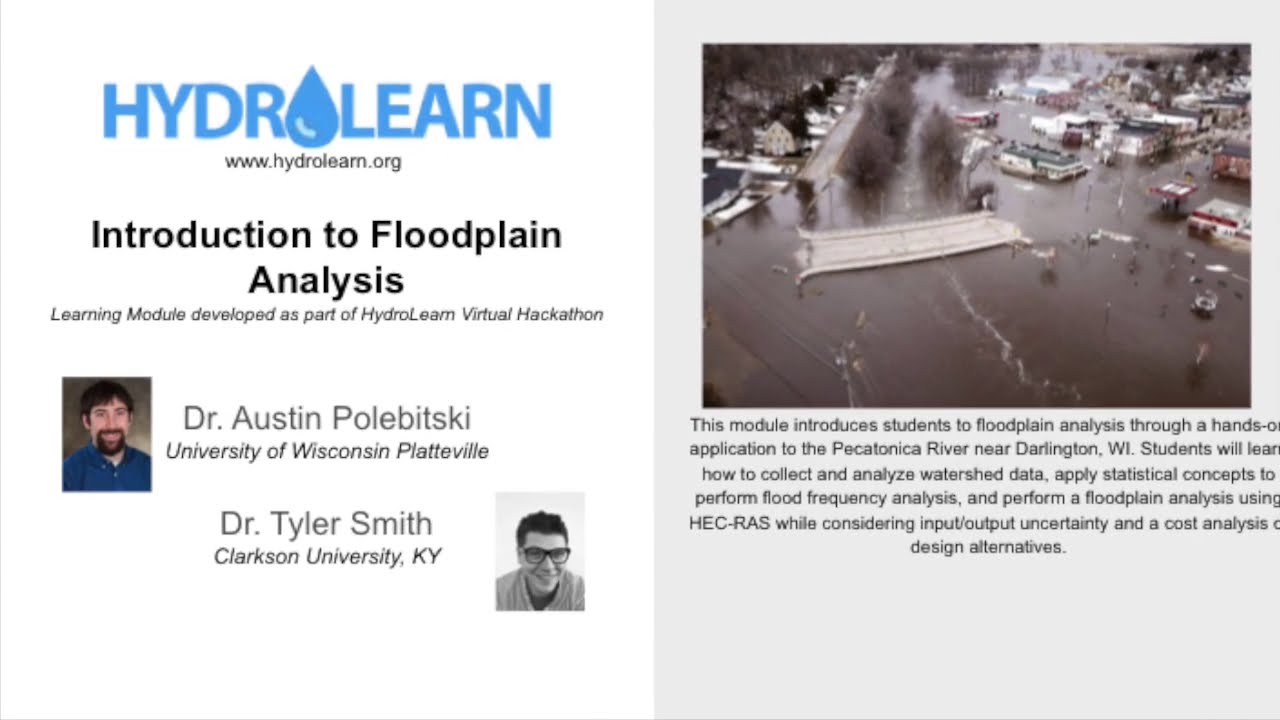 Floodplain Analysis HydroLearn Module