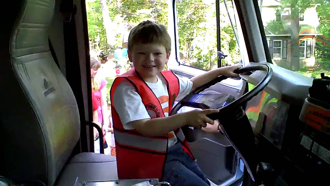 in the fire truck - YouTube