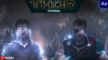 Thor Lightning VFX Tutorial in After Effects | Realistic Thunder Effect | Part 1 (Hindi/Urdu)