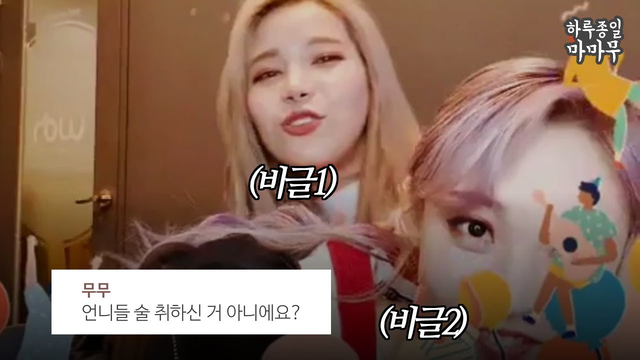 마마무 팬들이 취했냐고 물어보는 용콩별콩의 하이텐션ㅋㅋㅋ