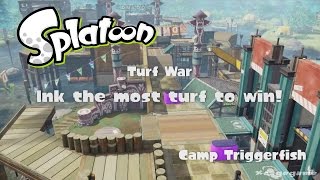 Splatoon - Camp Triggerfish DLC Map Gameplay [ HD ]