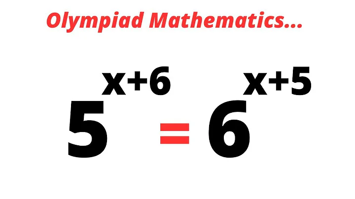 Math Olympiad 5^x+6=6^x+5 | How Tow Solve For X Quickly In This Equation...