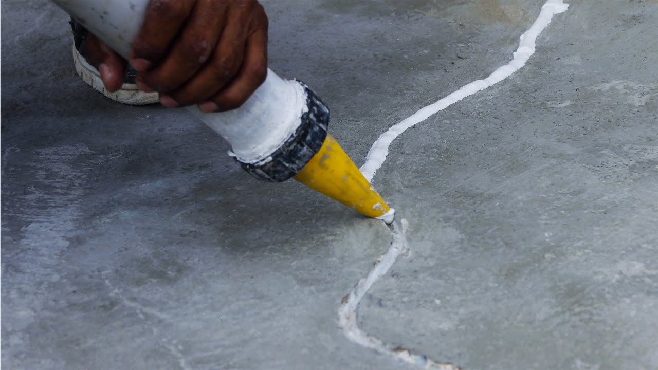 Waterproofing Cracks On Concrete Roof Impermeabilizacion De