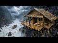 72-Hour Challenge: Building a Modern Bamboo House on a Treacherous Cliff Using Only Primitive Tools