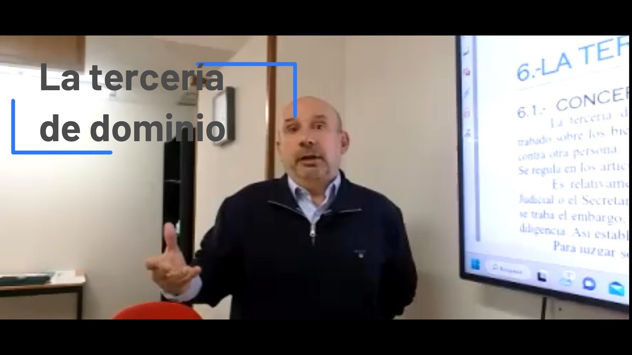 Ejecución civil. La tercería de dominio.