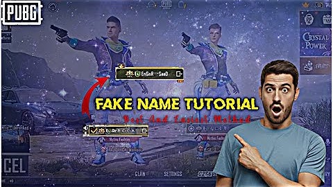 Pubg fake name tutorial🔥| How To Change Name in Lobby Video 😱