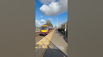 E.M.R class 170 passes Attenborough railway station