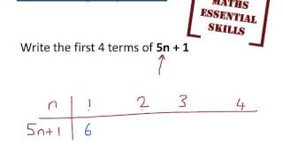 Essential Skills - Generating sequences