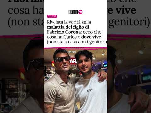 Video Rivelata la verità sulla malattia del figlio di Fabrizio Corona: ecco che cosa ha Carlos e dove vive