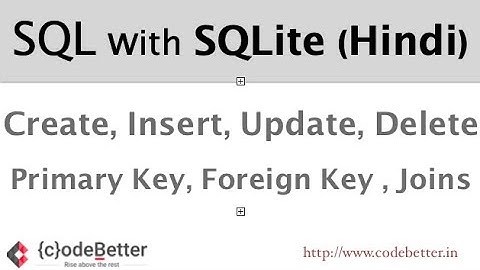 Learn SQL Programming with SQLite | Create, Insert, Update, Delete, Select, Group By, Join, Keys