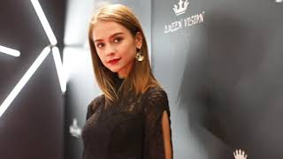 ブラック ロングドレス レース パーティードレス TA0002