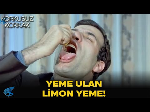 Korkusuz Korkak Türk Filmi |  Mülayim, Ayı Abbas'ı Limonla Perişan Ediyor!