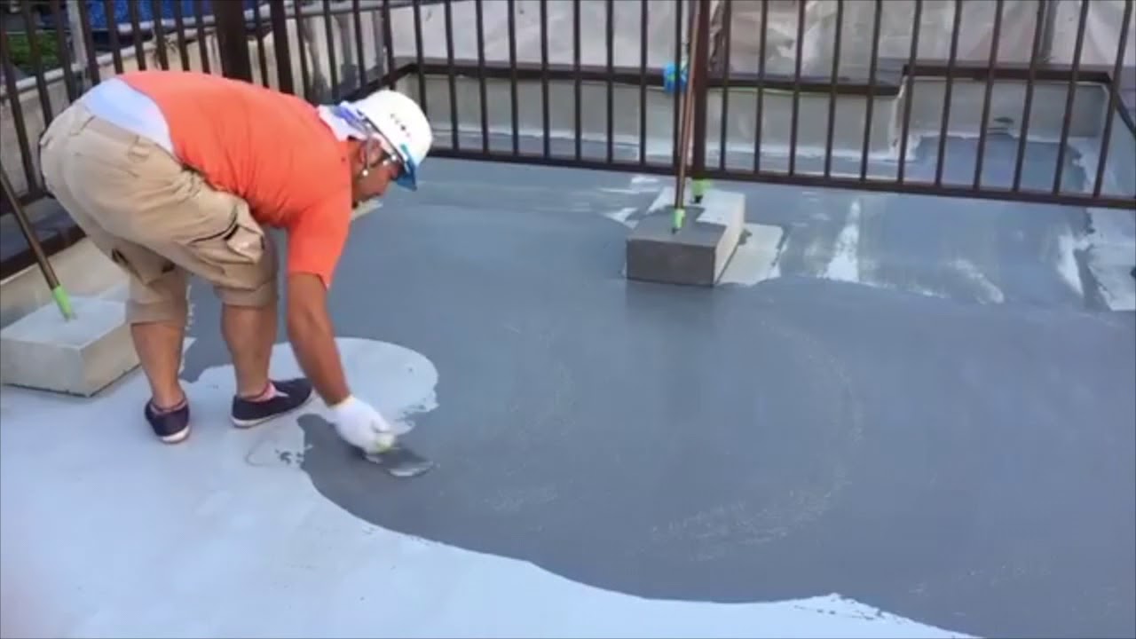 ウレタン防水工事 Youtube