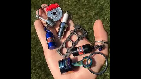 Keychain Of Piston, Sparkplug,Disc Brake