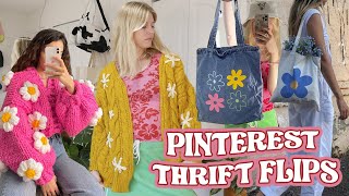trendy pinterest inspired thrift flips | SUPER EASY & NO SEWING