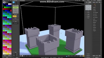 How to create 3D #pixelart castle?
