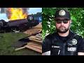Deputy Cuts Woman From Seatbelt To Free Her From Burning Car
