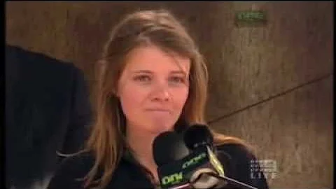 Jessica Watson inspiring speech when she arrived in Sydney