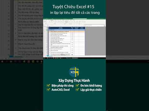 Mẹo in lặp lại tiêu đề trong Excel | Mẹo thủ thuật Excel #15