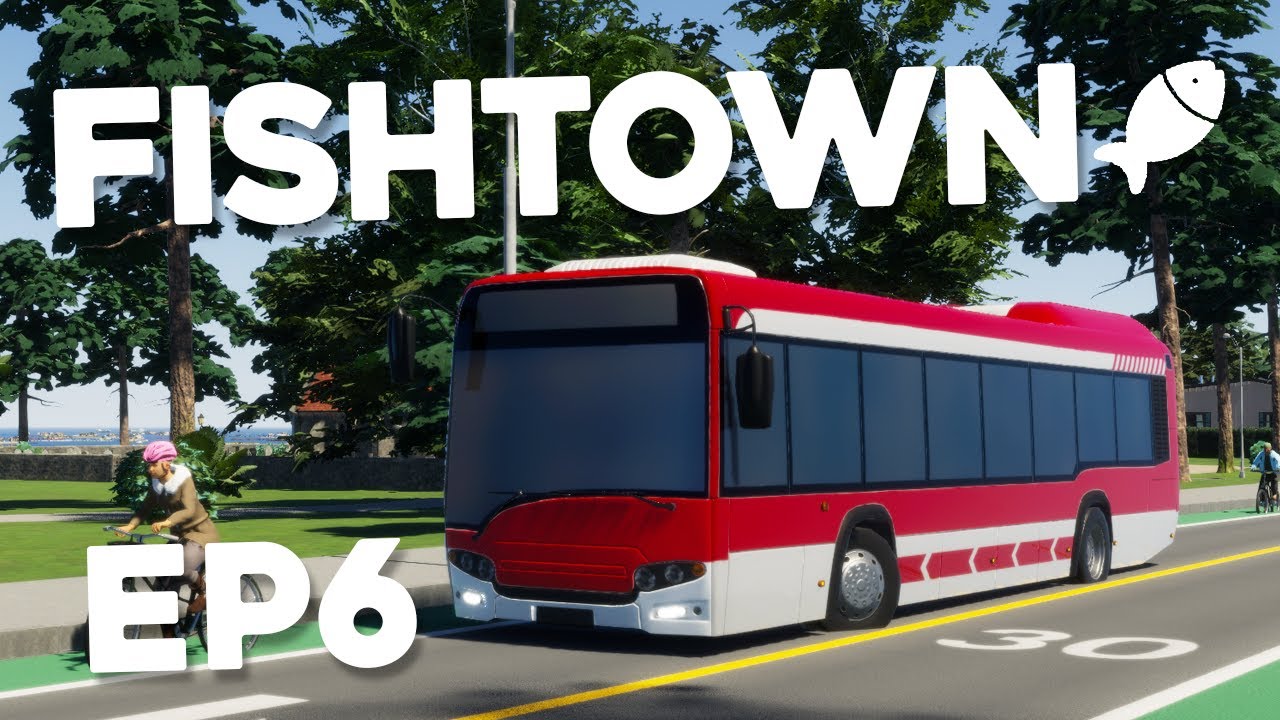 The First BUS LINE - Cities Skylines 2 FishTown #6 - YouTube