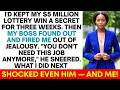 Boss Fired Me After Finding Out I Won $5 Million Lottery — What I Did Next Shocked Everyone!