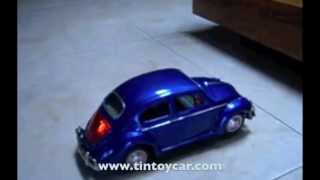 Jouet Ancien Yoshiya KO Volkswagen Coccinelle – Tôle, Télécommandé, Japon, Batterie, Années 60