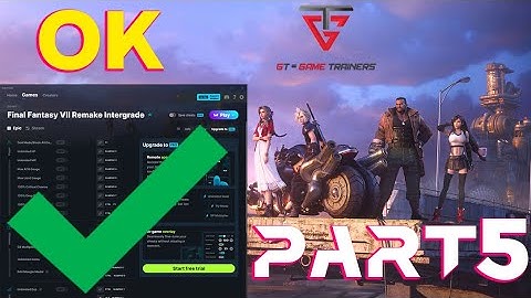 Final Fantasy VII Remake Intergrade gameplay part 5 - FLiNG and WeMod Trainers testing