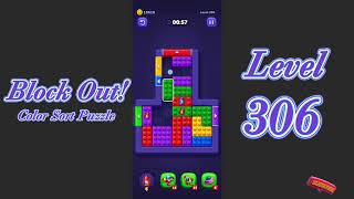 Block Out Level 306 Walkthrough | Color Sort Puzzle Gameplay | Go Answer