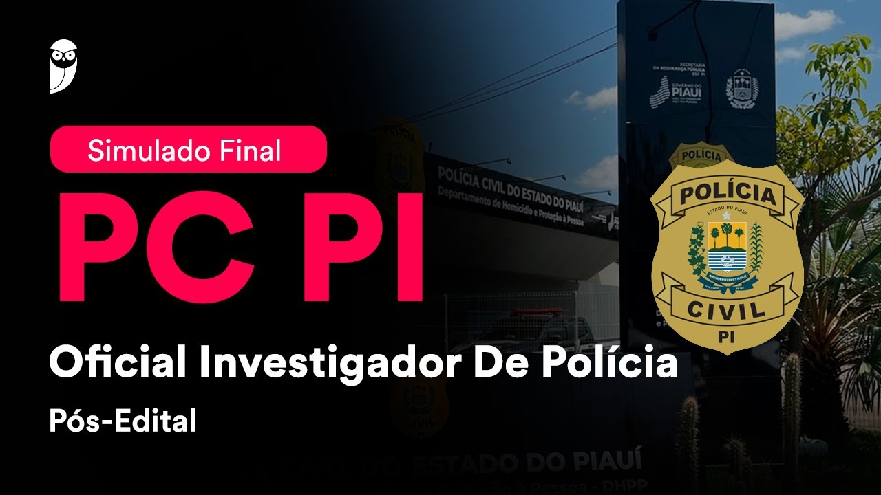 Simulado Final PC PI - Oficial Investigador De Policia - Pós-Edital - Correção