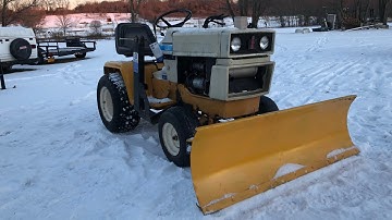 Snowplow installation on an IH cub cadet& lake ice plowing!