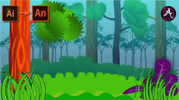 How to make background for animation [Illustrator To Animate CC 2021]