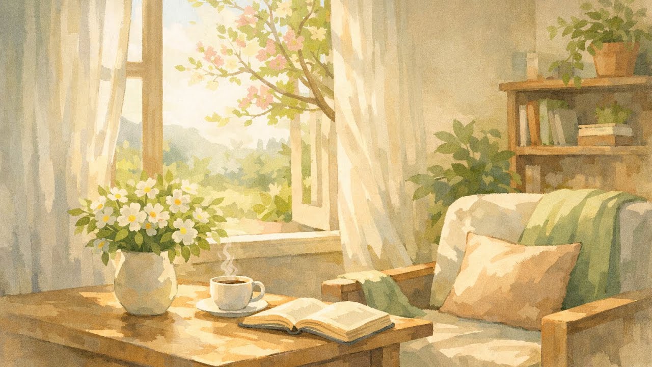 Quiet Spring Morning 🌱Soft Background Music for Calm New Beginnings (1 Hour)