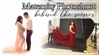 Maternity Photoshoot Behind the Scenes | 8 Months Pregnant