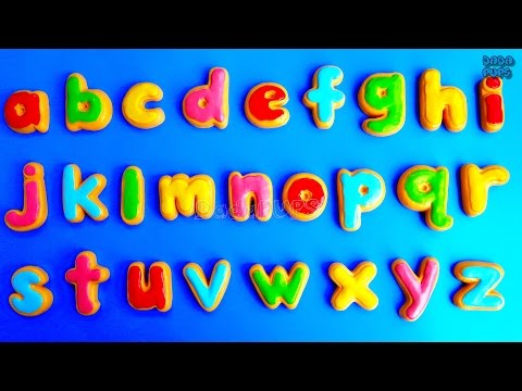 ABCDEFGHIJKLMNOPQRSTUVWXYZ Song|Learn Alphabet with cookies|ABCDE ...
