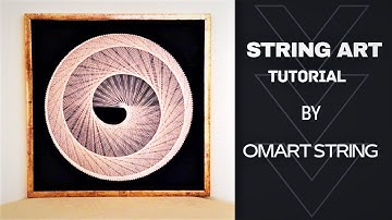 String Art,How To Make Parabolic Curve Using Straight Lines/DIY