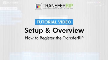 Transfer RIP Software Part 2.2 - How to register the Transfer RIP