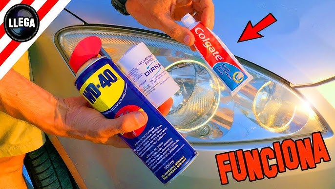 😱COMO PULIR FAROS DE COCHE🚘 CON POLÍMERO/KIT RESTAURADOR DE FAROS OPACOS  Y QUEMADOS/100% EFECTIVO!!✓ 