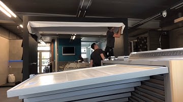 STRETCH ceiling installation timelapse